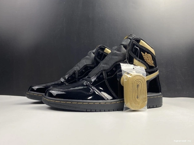 GOLD METALLIC BLACK RETRO JORDAN 1 555088-032 AIR (2020) HIGH 0718